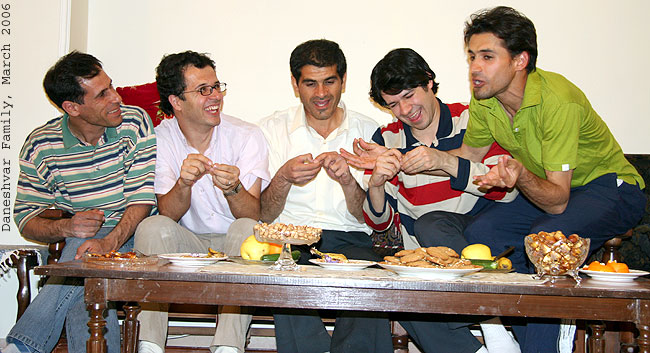 Daneshvar family, Left to right: Arvin, Roozbeh, Arya, Kaveh, Safa
Photo by: Narges Daneshvar